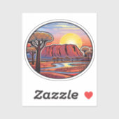 Sticker Ayers Rock - Set Australie (9 sur 16) (Feuille)