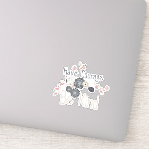 Sticker Ayez Le Courage D'Être Un Peu Fruit De Pêcher