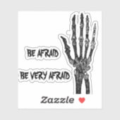 Sticker Ayez peur (Feuille)