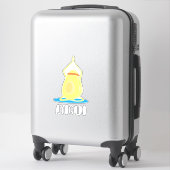 Sticker Ayogado Avocado Yoga Lover (Sur valise)