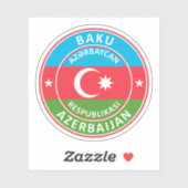 Sticker Azerbaïdjan, Bakou (Feuille)