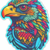 Sticker Aztec Aigle Art Ancienne Majesté sous forme modern (Devant)