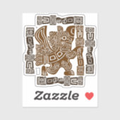 Sticker Aztec Eagle Guerrier Tribal Art antique (Feuille)
