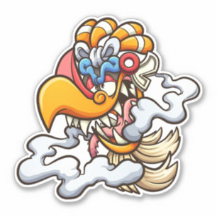 Sticker Aztec Ehecatl
