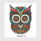 Sticker Aztec Owl (Feuille)