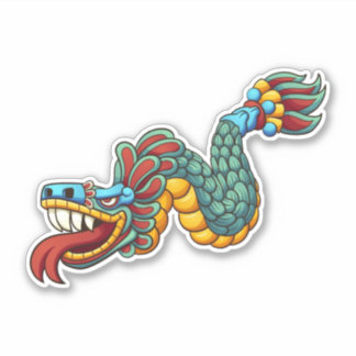 Sticker Aztec Quetzalcoatl