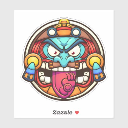 Sticker Aztec Sun (Feuille)