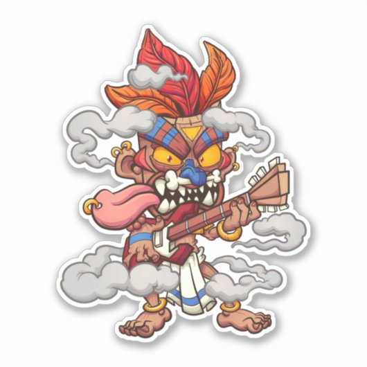 Sticker Aztec Tiki (Devant)