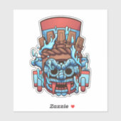 Sticker Aztec Tlaloc (Feuille)
