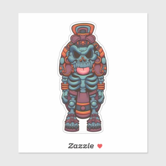 Sticker Aztec Xolotl (Feuille)