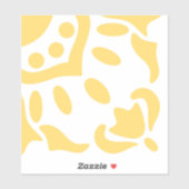 Sticker Azulejo Mediterrane Jaune Pell Stick Blanc Carrela (Feuille)