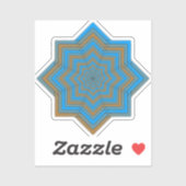 Sticker Azure and Ember Star (Feuille)