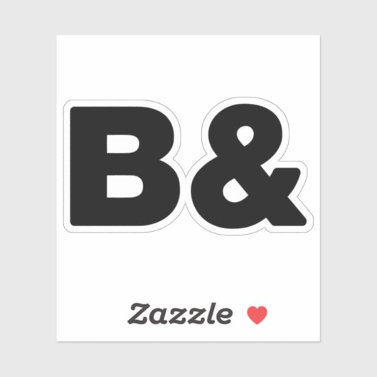 STICKER B& (Feuille)