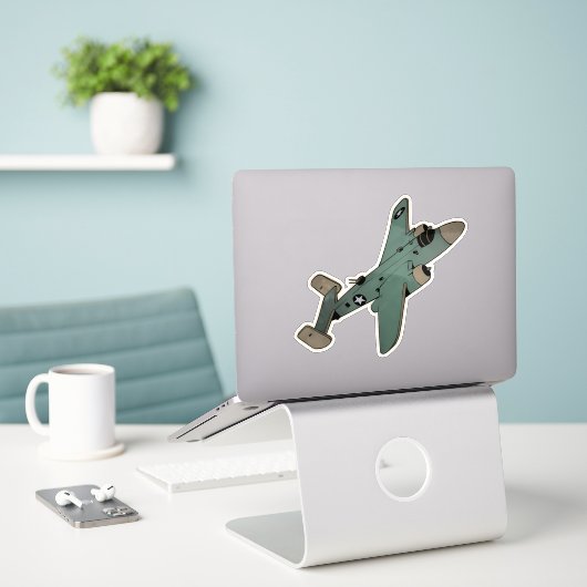 Sticker B-25 Mitchell, Bomber Aircraft (Ordinateur portable sur le bureau)