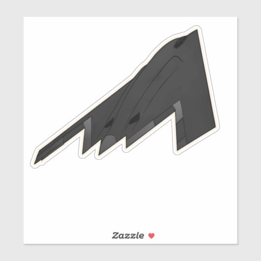 Sticker B-2 Spirit, Bombardier furtif (Feuille)