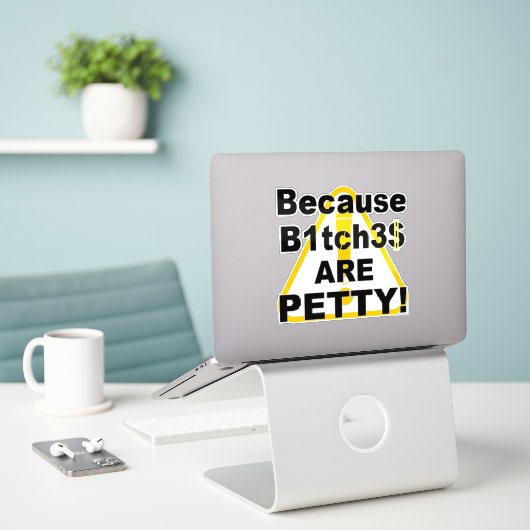 Sticker B.B.A.P.! Caution  (Ordinateur portable sur le bureau)