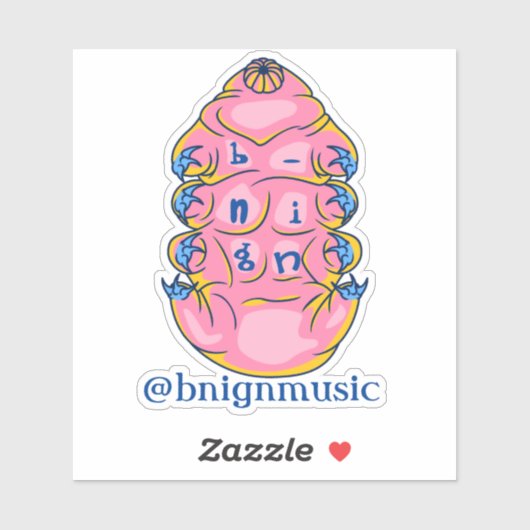 Sticker b-nign Handle Tardigrade (Feuille)