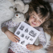 Sticker B&W illustrations Alice's Adventures in Wonderland