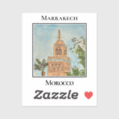 Sticker Bab Agnaou, Porte Principale, Marrakech, Maroc (Feuille)