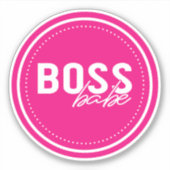 Sticker Babe Boss (Devant)
