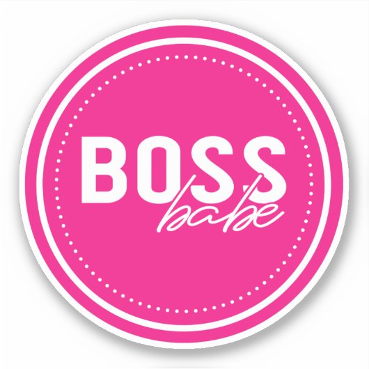 Sticker Babe Boss (Devant)
