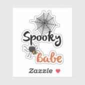 Sticker Babe éffrayante - Jolie conception Halloween (Feuille)