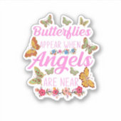 Sticker Babflies Appear When Angels Are Near (Devant)