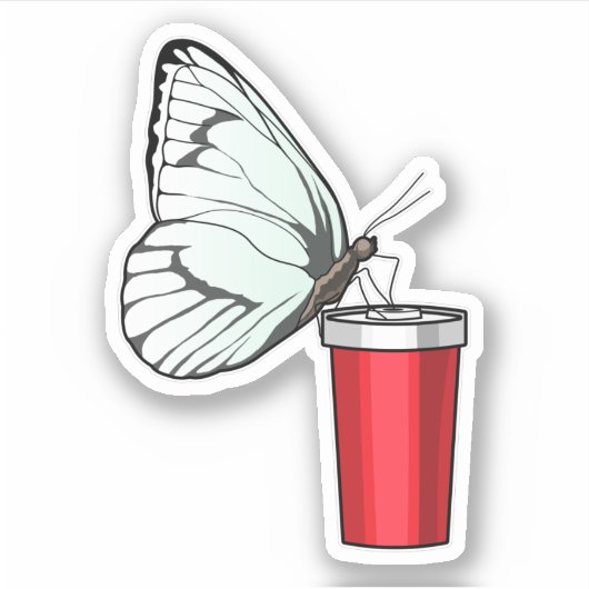 Sticker Babfly Drinking (Devant)