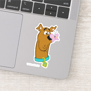 Sticker Babfly On Scooby Doo's Nose