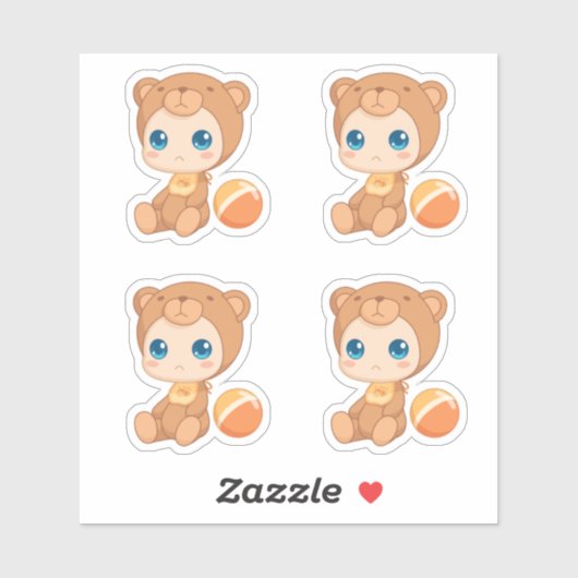 Sticker Baby Boy Girl (Feuille)