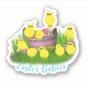 Sticker Baby Chicks Easter (Devant)