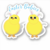 Sticker Baby Chicks Easter (Devant)