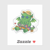 Sticker Baby Cthulhu Gamer (Feuille)