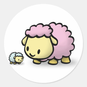 Sticker - Baby Muttons en mam