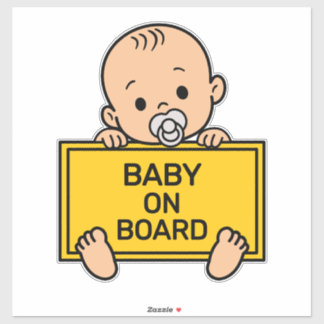 Sticker Baby on Board Baby Safety Sign Car Window Bumper