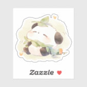Sticker Baby Panda Obtenez un joyeux rêve (Feuille)