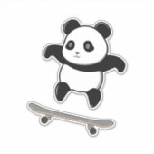 Sticker Baby Panda Skateboard (Devant)