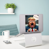 Sticker Baby President (Ordinateur portable sur le bureau)