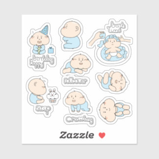 Sticker Baby routine milestone 