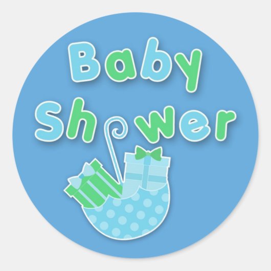 Sticker baby shower (Devant)