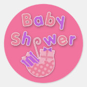 Sticker baby shower (Devant)