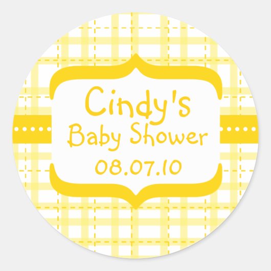 Sticker baby shower (Devant)