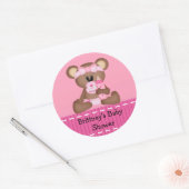 Sticker Baby shower bébé ours (Enveloppe)