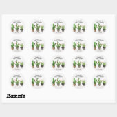 Sticker Baby shower Cactus Poted (Feuille)