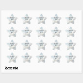 Sticker Baby shower Ciel bleu ciel (Feuille)