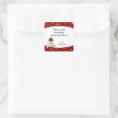 Sticker Baby shower Cowboy Favoriser Merci (Sac)