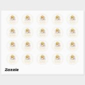 Sticker Baby shower d'abeilles (Feuille)