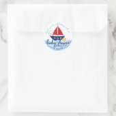 Sticker Baby shower de bateau nautique (Sac)