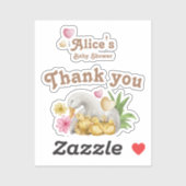 Sticker Baby shower de canard pour bébé maman neutre (Feuille)