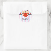 Sticker Baby shower de Pékin Twins & Heart (Sac)